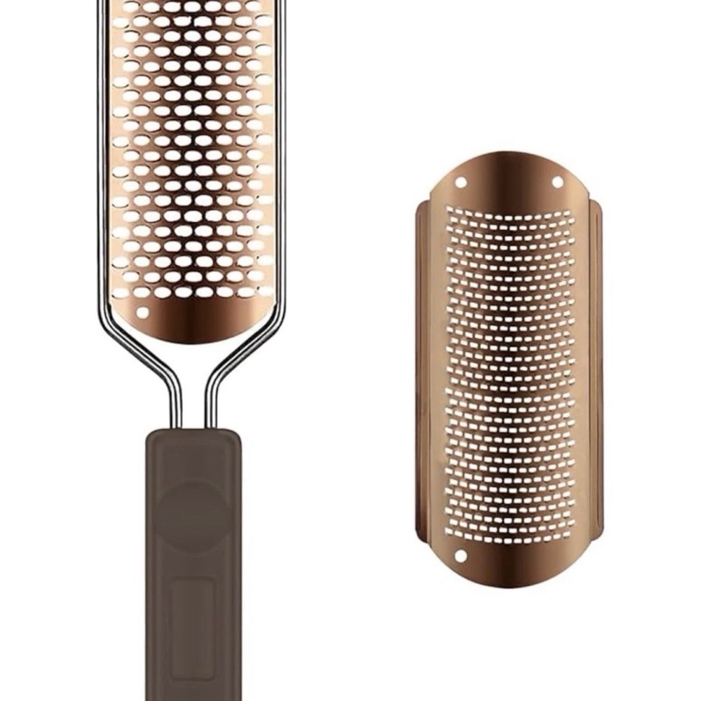 Stainless Steel Foot File w/ 2 Plates Callus Remover